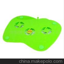 【精美青苹果三风扇笔记本电脑散热底座】价格,厂家,图片,其他电脑周边产品,广州科腾塑胶电子-